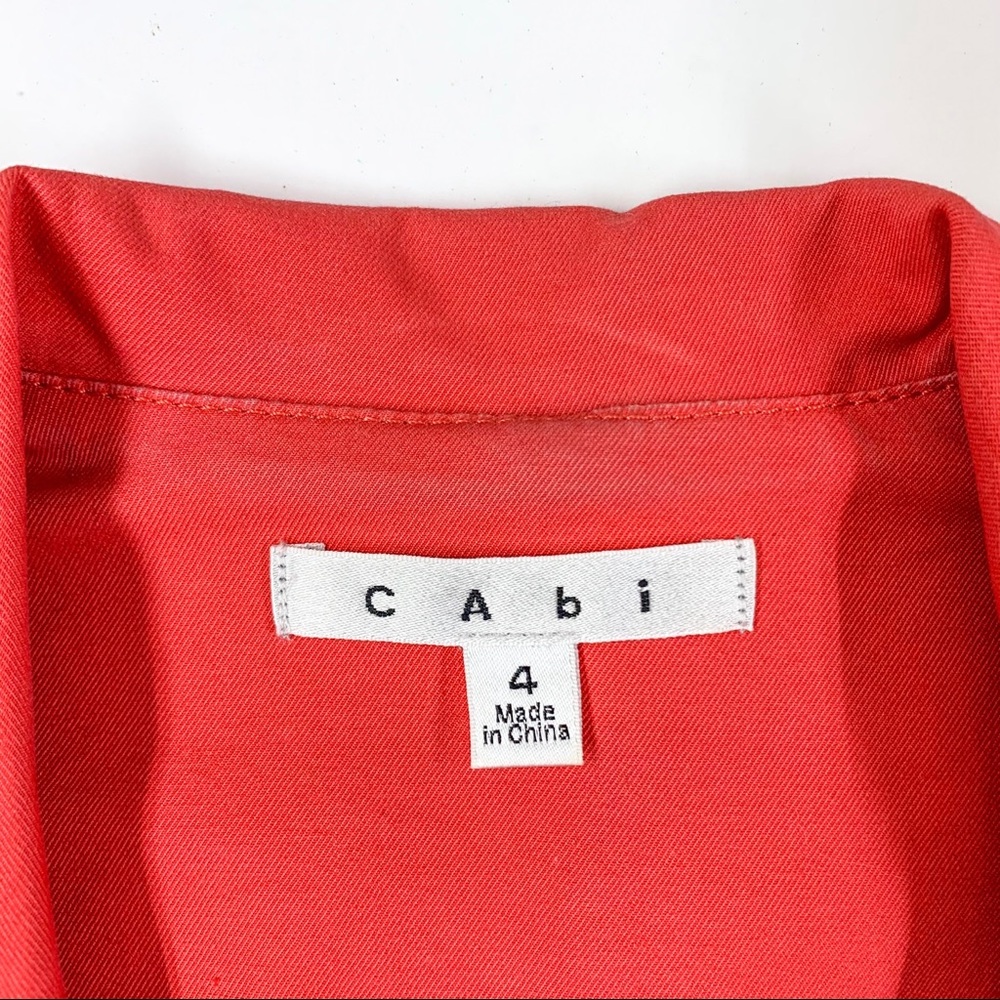 CAbi Toss on Spring Geranium Red Coral Blazer - Picture 5 of 9